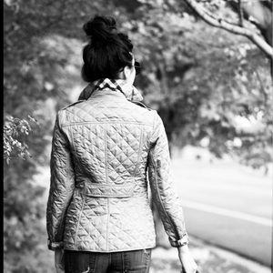 Blush pink Burberry quilted Coat